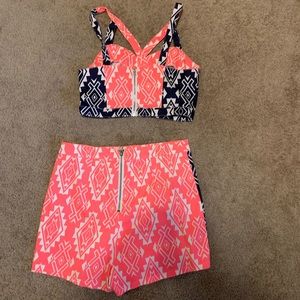 Crop top - shorts set